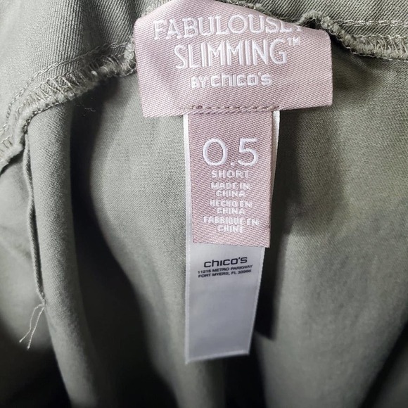 Chico's Fabulously Slimming 4-Way Stretch Pants Army Green Size .5 / Small - Picture 7 of 12